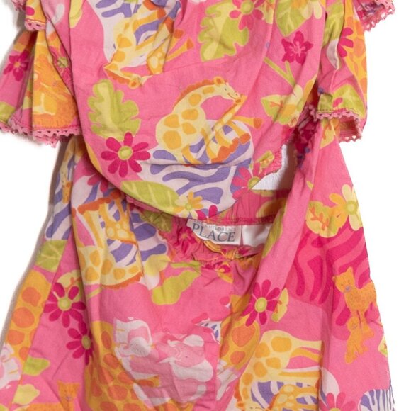 Baby Girls Size 3-6M Floral Tiered Ruffle Outfit & Diaper Cover Set - Pink & Mul - Picture 8 of 8